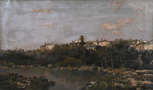 JOSÉ FRANCO CORDERO (1851-c.1910). "LANDSCAPE".