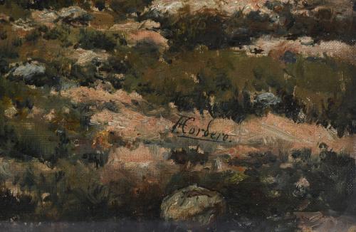 JOSÉ FRANCO CORDERO (1851-c.1910). "LANDSCAPE".
