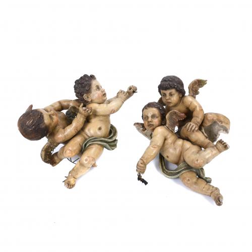 18TH CENTURY, SPANISH SCHOOL. "CUPIDS".