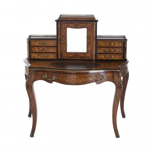 FRENCH DRESSER DESK, LOUIS XV STYLE, 20TH CENTURY.