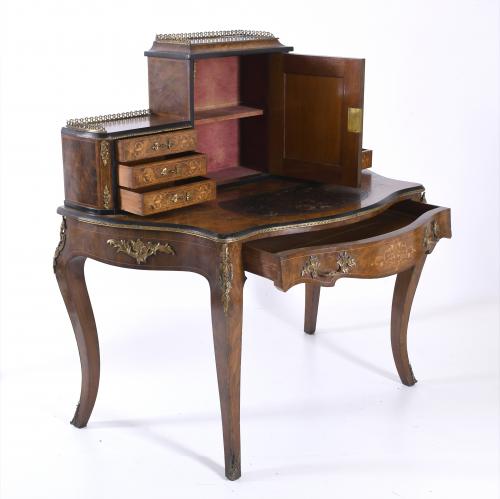 FRENCH DRESSER DESK, LOUIS XV STYLE, 20TH CENTURY.