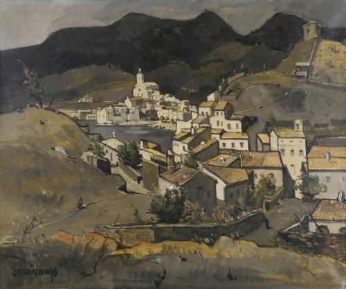 RAFAEL DURANCAMPS (1891-1979). "VIEW OF CADAQUÉS".