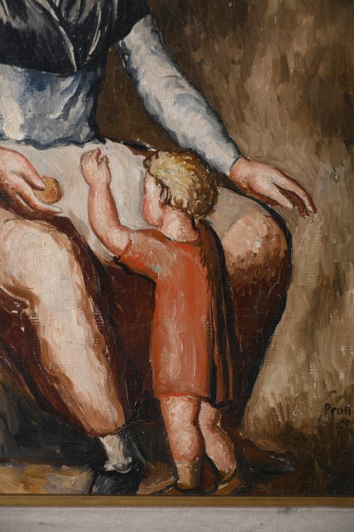 PERE PRUNA OCERANS (1904-1977). "GIRL WITH A CHILD", 1933.