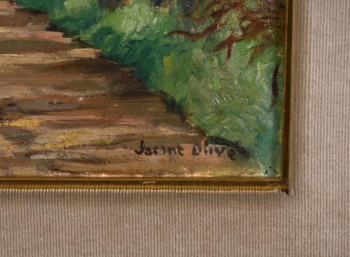 JACINT OLIVÉ FONT (1896-1967). "PATH IN THE FOREST".