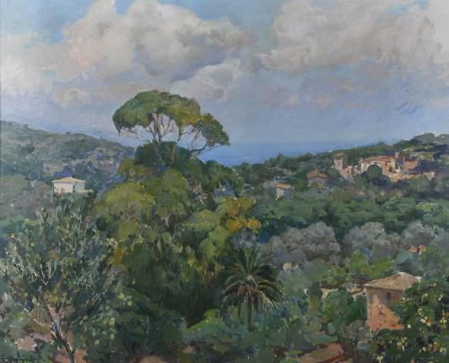 JOSEP PUIGDENGOLAS BARELLA (1906-1987). "PAISAJE", Mallorca