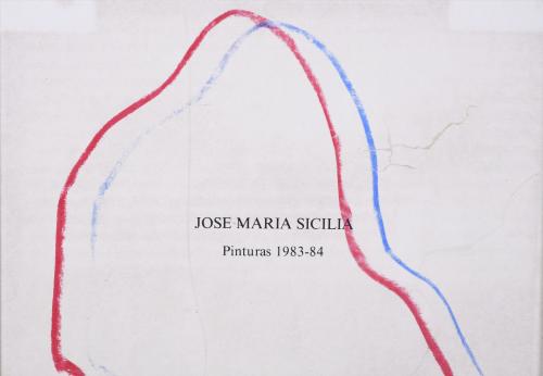 JOSÉ MARÍA SICILIA (1954).  "AUTÓGRAFO CON NOTA DE COLOR", 