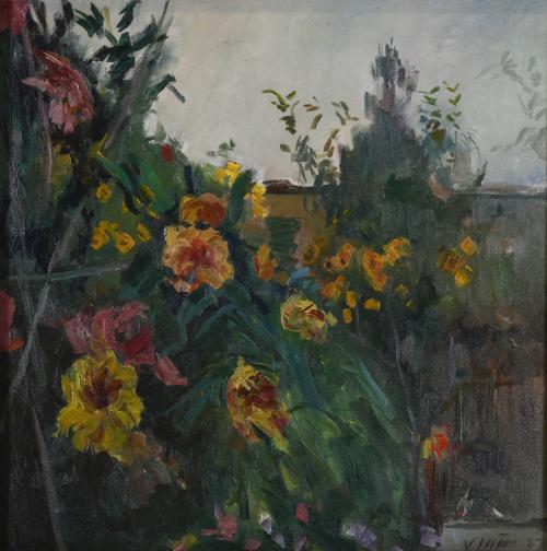 JOAQUIM MIR I TRINXET (1873-1940). "GARDEN OF THE ARTIST'S HOUSE", 1937.