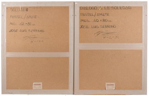 JOSE LUIS SERRANO (1947). "DIÁLOGO A LA SOLEDAD" y "SOLITAR