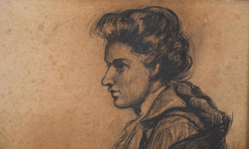 EARLY 20TH CENTURY SPANISH SCHOOL. "SEATED WOMAN".