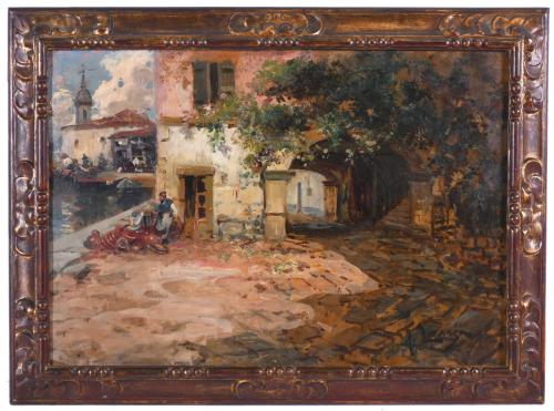 ANDRÉS LARRAGA Y MONTANER (1861-1931). "VISTA PINTORESCA DE