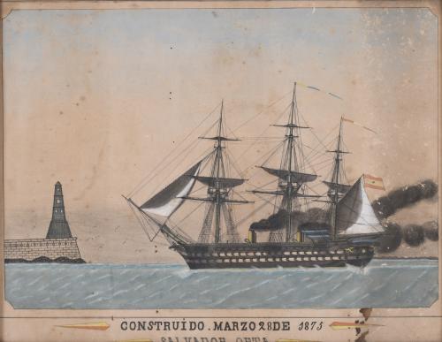 CATALAN SCHOOL, LAST THIRD 19TH CENTURY. "SALVADOR ORTA'S BOAT", C. 1875.