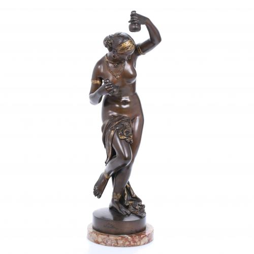 A PARTIR DE JEAN JACQUES PRADIER (1790-1852). "DANSEUSE NUE