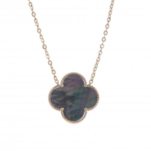 "VAN CLEEF" STYLE NECKLACE WITH MOTHER-OF-PEARL.