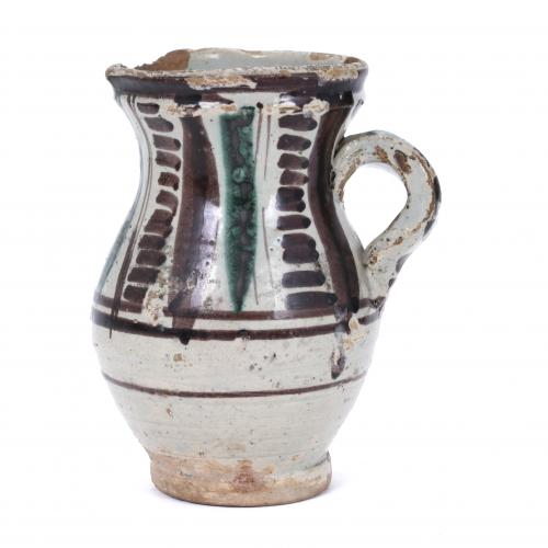 SMALL TERUEL JUG, 18TH-19TH CENTURY.