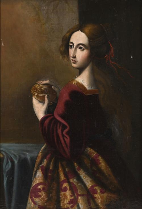 19TH CENTURY, SPANISH SCHOOL. "MAGDALENE".