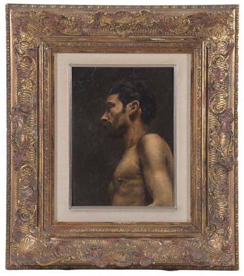 19TH CENTURY CATALAN SCHOOL. "MALE ACADEMIC PORTRAIT".