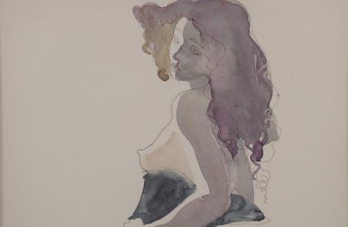 EMILIA CASTAÑEDA (1943) PAIR OF FEMALE NUDES, 1982.