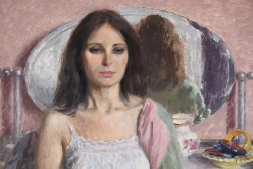 RAMÓN PICHOT SOLER (1924-1996). "FIGURA EN TOCADOR", 1980.