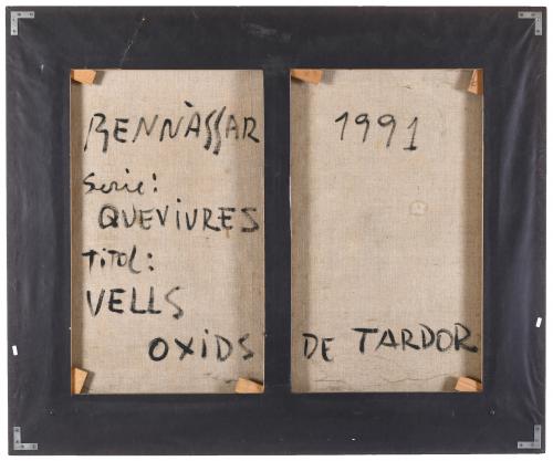 JOAN BENNASSAR (1950). "VELLS OXIDS DE TARDOR", 1991.
