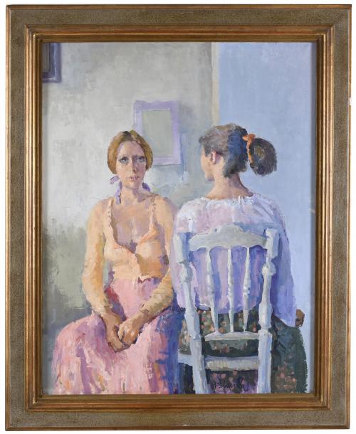 XAVIER BLANCH (1918-1999). "DOS FIGURAS". 