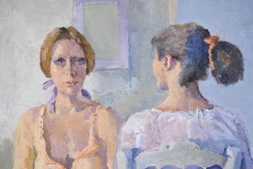 XAVIER BLANCH (1918-1999). "DOS FIGURAS". 