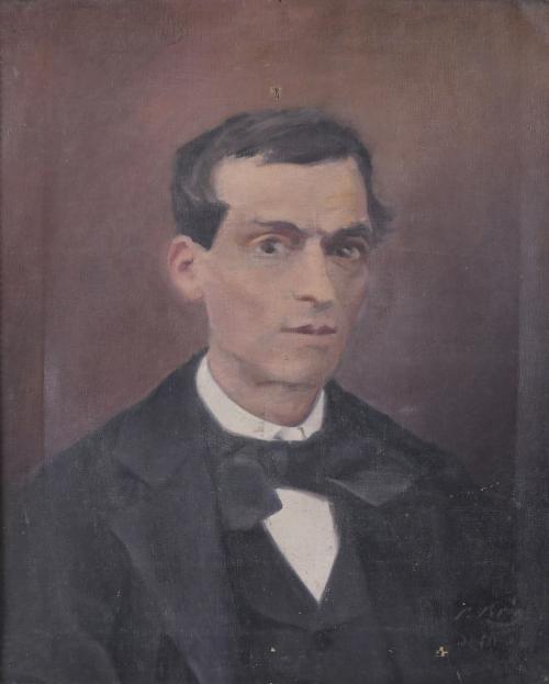 PAU ROIG CISA (1879-1955). Conjunto de tres retratos. 1898.