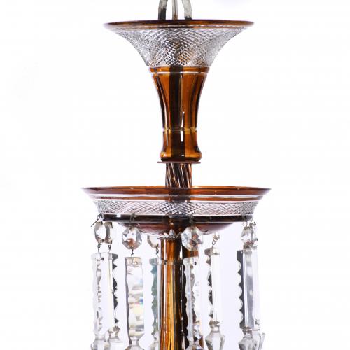 BACCARAT STYLE CEILING LAMP. 20TH CENTURY. 