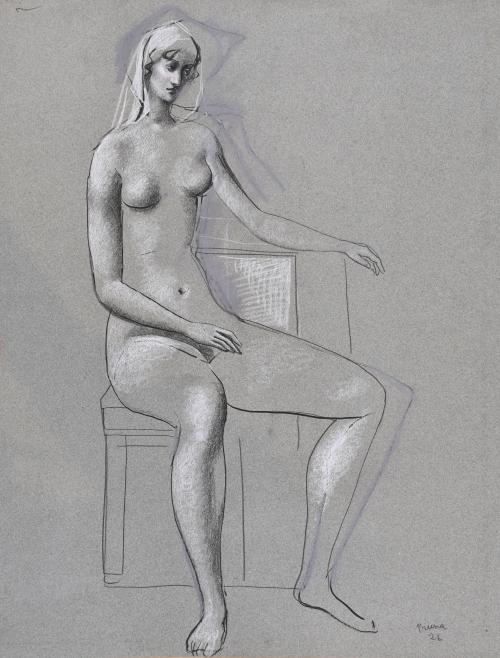 PERE PRUNA OCERANS (1904-1977). Study for "FEMALE NUDE", 1926.