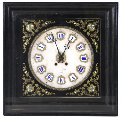 ELIZABETHAN STYLE WALL CLOCK, EARLY 20TH CENTURY.