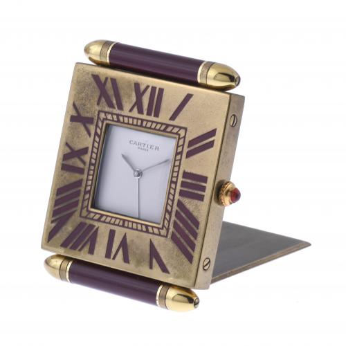 CARTIER. RELOJ DESPERTADOR DE VIAJE, SIGLO XX. 