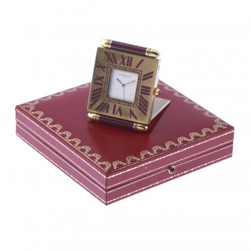 CARTIER. RELOJ DESPERTADOR DE VIAJE, SIGLO XX. 