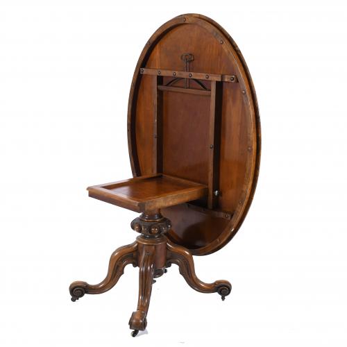 MESA VICTORIANA ABATIBLE. 1840-1850.