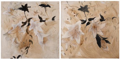 20TH CENTURY SPANISH SCHOOL.  "FLOWERS", 2001.