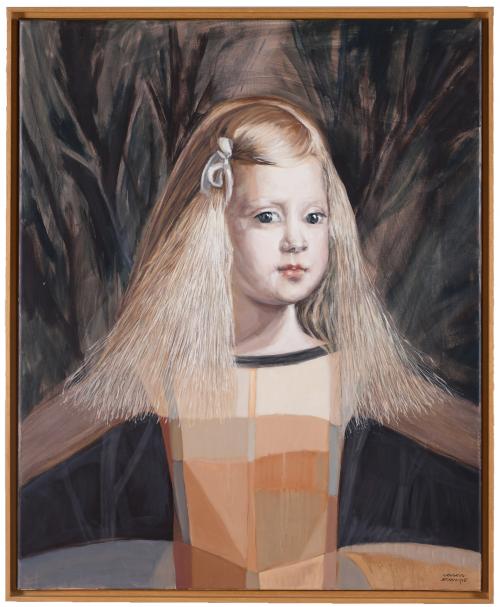 MERCEDES CASAS OCAMPO (20TH CENTURY). "RETRATO DE MARGARITA