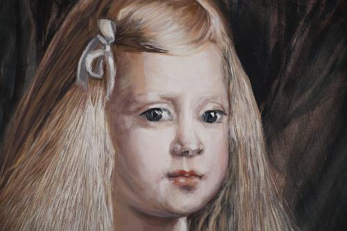 MERCEDES CASAS OCAMPO (20TH CENTURY). "RETRATO DE MARGARITA