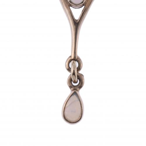 ART NOUVEAU PENDANT WITH OPAL.