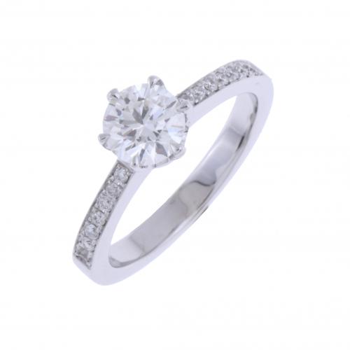 SOLITAIRE DIAMOND RING.