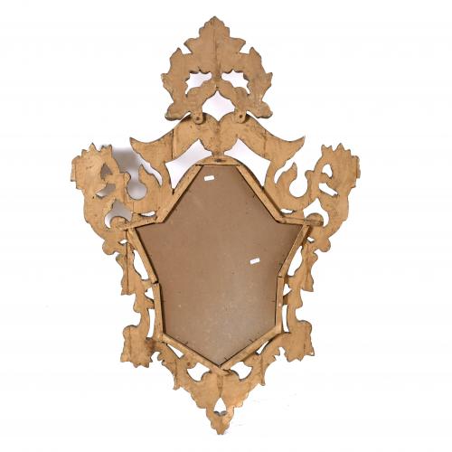 ROCOCO STYLE ORNAMENTAL MIRROR, 20TH CENTURY.