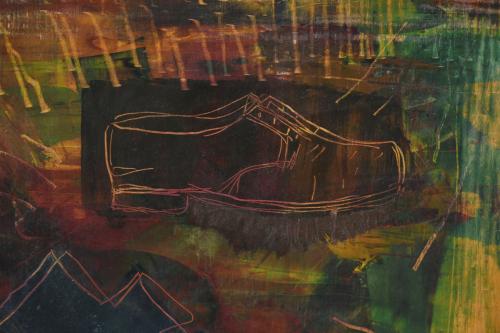 DANIEL ARGIMON (1929-1996). "COMPOSITION", late 1970&#39;s.