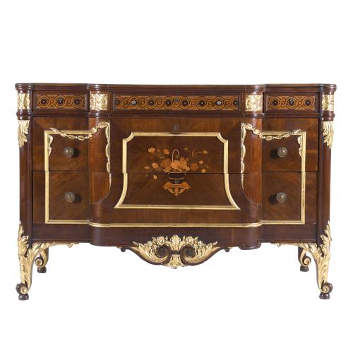 LOUIS XVI STYLE CHEST OF DRAWERS, 1940-1950.