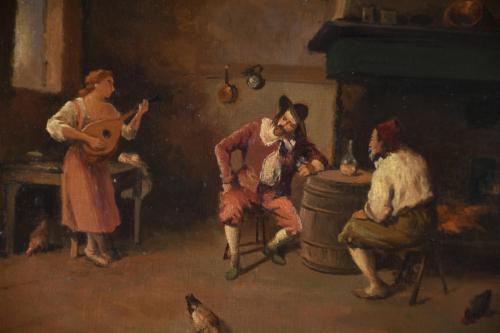 AFTER MODELS BY CAMILLO INNOCENTI (1871-1961). Pair of genr