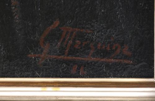 JESÚS GALLEGO MARQUINA (1900-1987). "PROCESSION", 1986.
