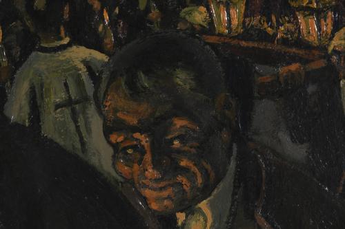 JESÚS GALLEGO MARQUINA (1900-1987). "PROCESIÓN", 1986.