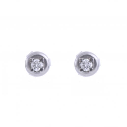 PENDIENTES DORMILONAS DE DIAMANTES.