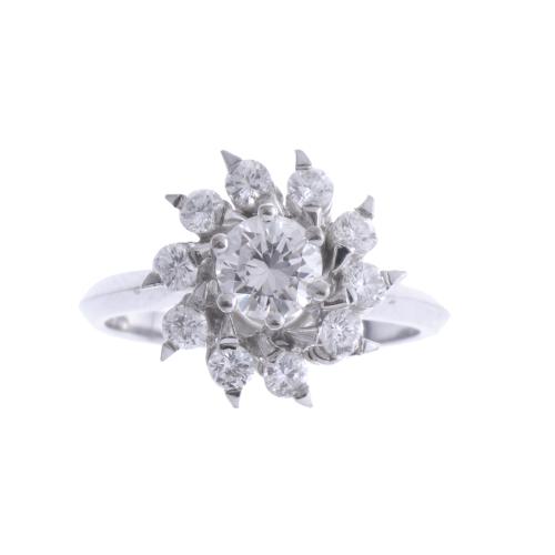 DIAMONDS ROSETTE RING.