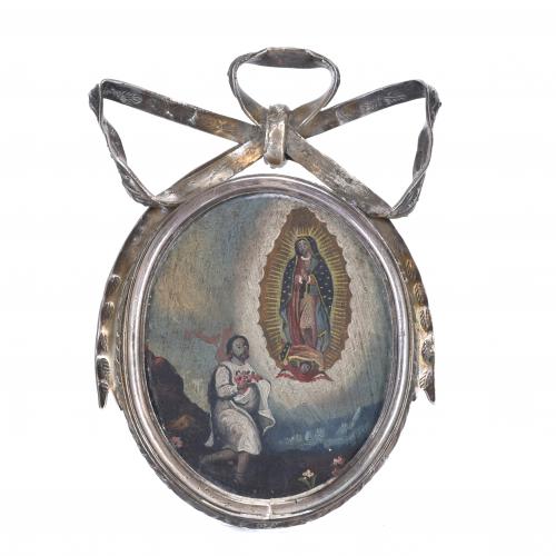 RELICARIO MEJICANO DE LA VIRGEN DE GUADALUPE, PPS. SIGLO XX
