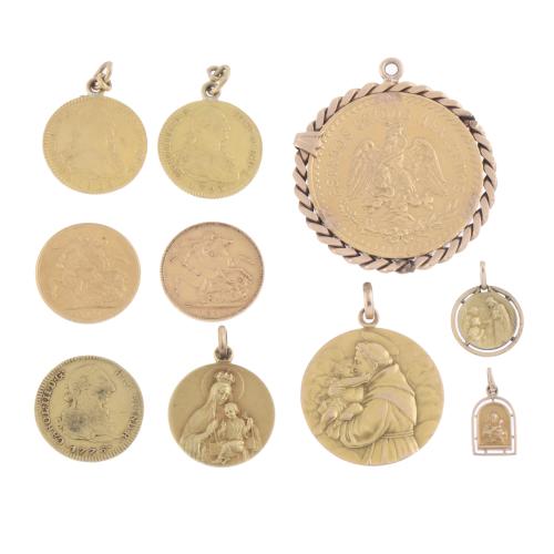 LOT OF COINS AND MEDALS