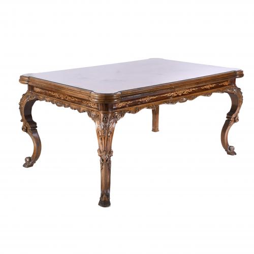 MESA DE COMEDOR ESPAÑOLA, MED. SIGLO XX. 
