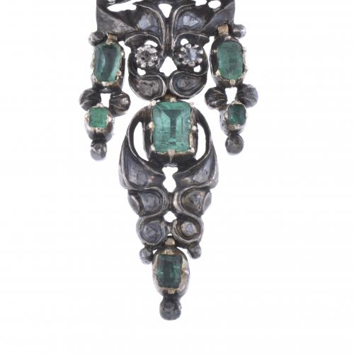 CATALAN EARRINGS, EARLY 19TH CENTURY.