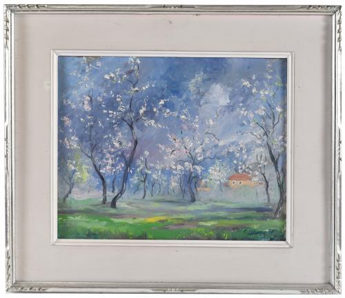 JOSEP COLL BARDOLET (1912-2007). "ALMENDROS EN FLOR".